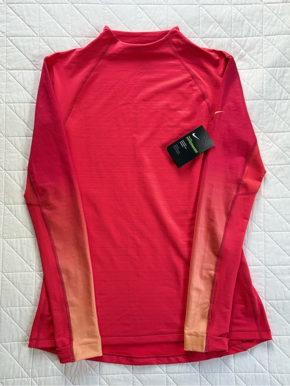 Nike Pro Hyperwarm Long Sleeve Top - Women’s Size XL - NWT Sunset Ombré $90 MSRP